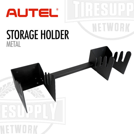 Black metal storage holder with Autel and TIRESUPPLI NETWORK branding on a white background 1500-09