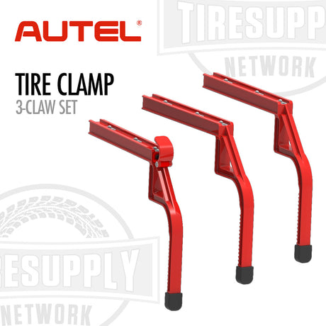 Red tire clamp set with Autel branding on a white background 500-17A