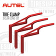 Red tire clamp set with Autel branding on a white background 500-17B
