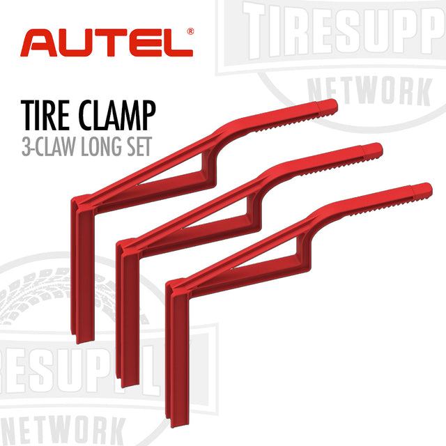 Red tire clamp set with Autel branding on a white background 500-17B