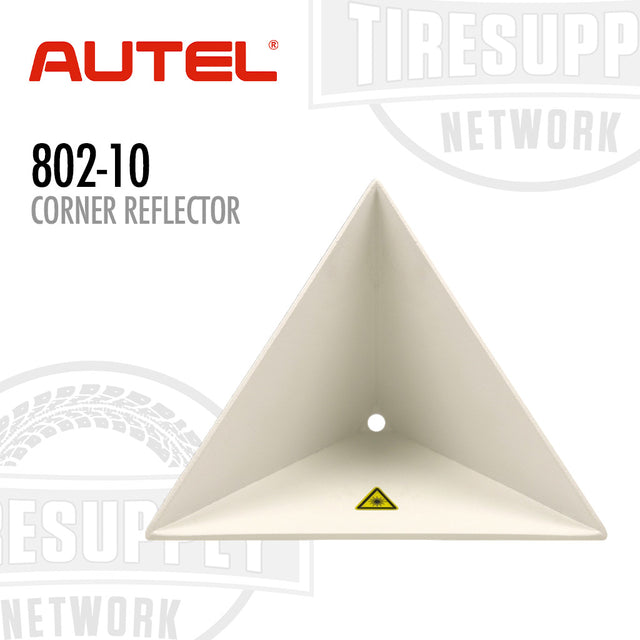 Corner reflector with Autel logo and 'TIRESUPP NETWORK' branding on a white background 802-10