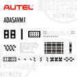 Autel ADASAVM1 product with various patterns on a white background