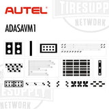 Autel ADASAVM1 product with various patterns on a white background