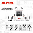 Autel ADASCOMPLETE product set with various components on a white background