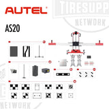 Autel AS20 product diagram with various components on a white background