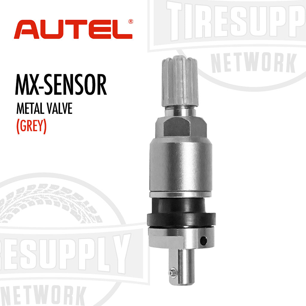 Autel | Clamp-In Titan Grey Metal Valve Stem for MX 1-Sensor Press-In Universal TPMS Sensors (CV-002)