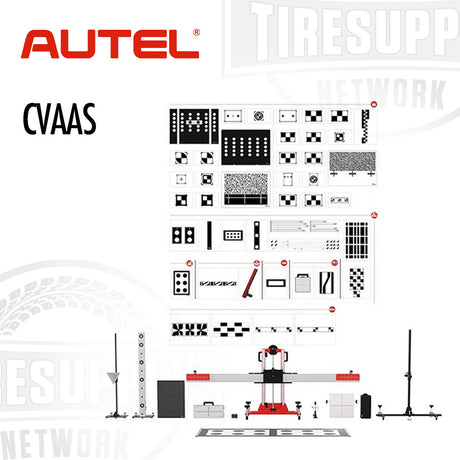 Autel CVAAS system diagram with various components on a white background