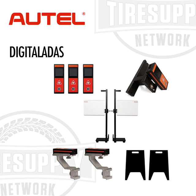 Autel digital tool set with various components on a white background DIGITALADAS