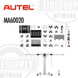 Autel MA60020 tire pressure monitoring system with brand logos on a white background