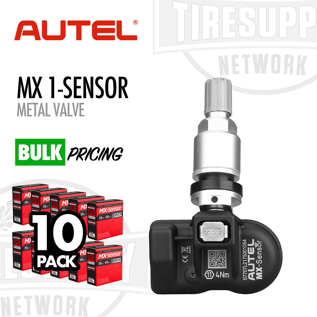 Autel | MX 1-Sensor M Press-In Programmable Universal TPMS Sensor with Metal Valve Stem (1-SensorM)