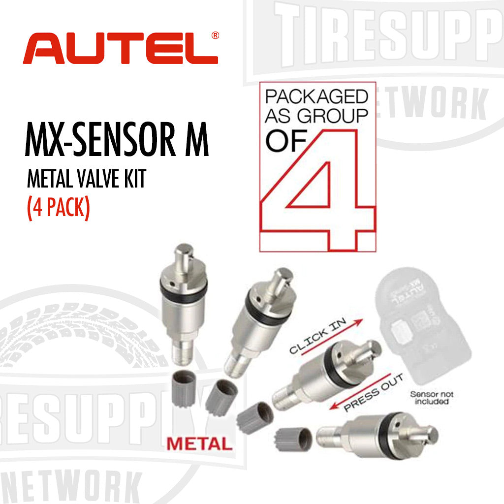 Autel | MX-Sensor TPMS Metal Valve Kit - Set of 4 (MXSENSORMVK)