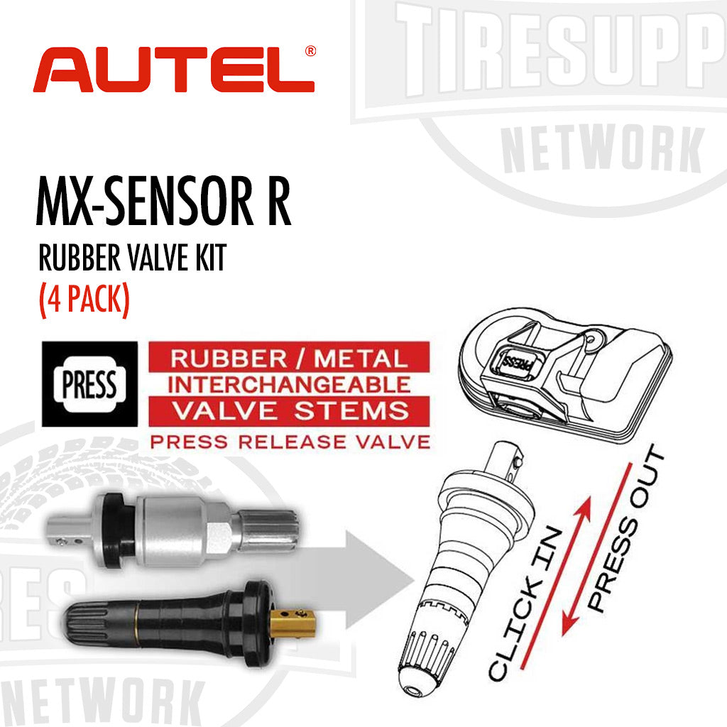Autel | MX-Sensor TPMS Rubber Valve Kit - Set of 4 (MXSENSORRVK)
