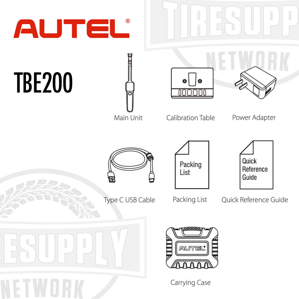 Autel | MaxiTPMS Laser-Enabled Tire Tread Depth & Brake Disc Wear Examiner Tool (TBE200)
