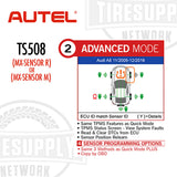Autel | MaxiTPMS Service Tool & 20 MX 1-Sensors Press-In - Choose Rubber or Metal Stems (TS508)