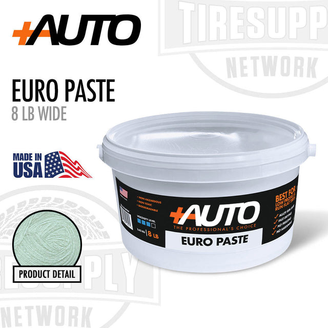 EURO Paste container with +AUTO branding on a white background