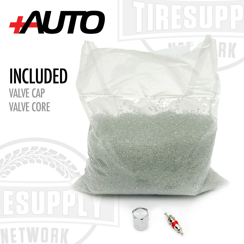 +AUTO | 3 oz Tire Balancing Beads, Drop-In Bag with Valve Cap & Valve Core (PA-BB03)