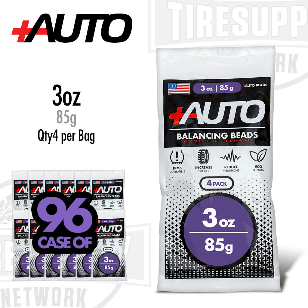 +AUTO | 3 oz Tire Balancing Beads, Drop-In Bag with Valve Cap & Valve Core (PA-BB03)