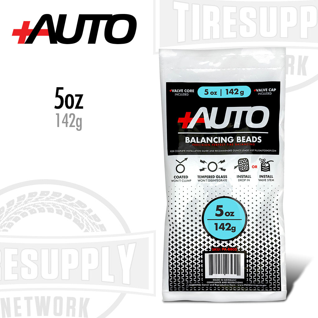 +AUTO | 5 oz Tire Balancing Beads, Drop-In Bag with Valve Cap & Valve Core (PA-BB05)