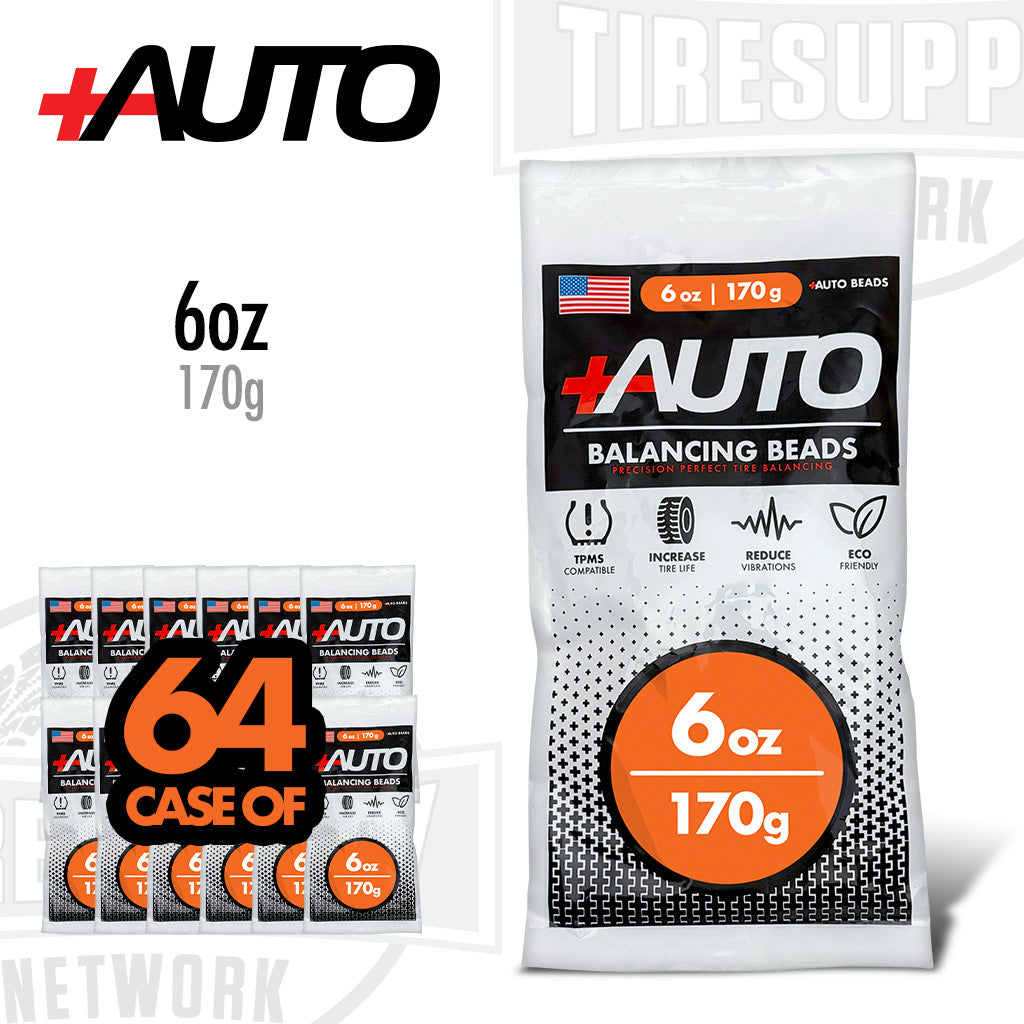 +AUTO | 6 oz Tire Balancing Beads, Drop-In Bag with Valve Cap & Valve Core (PA-BB06)