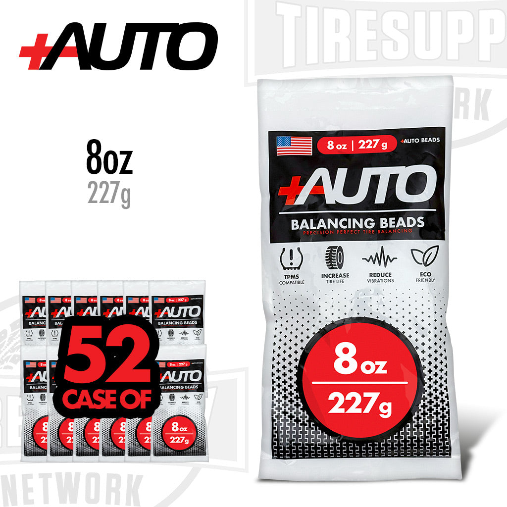 +AUTO | 8 oz Tire Balancing Beads, Drop-In Bag with Valve Cap & Valve Core (PA-BB08)