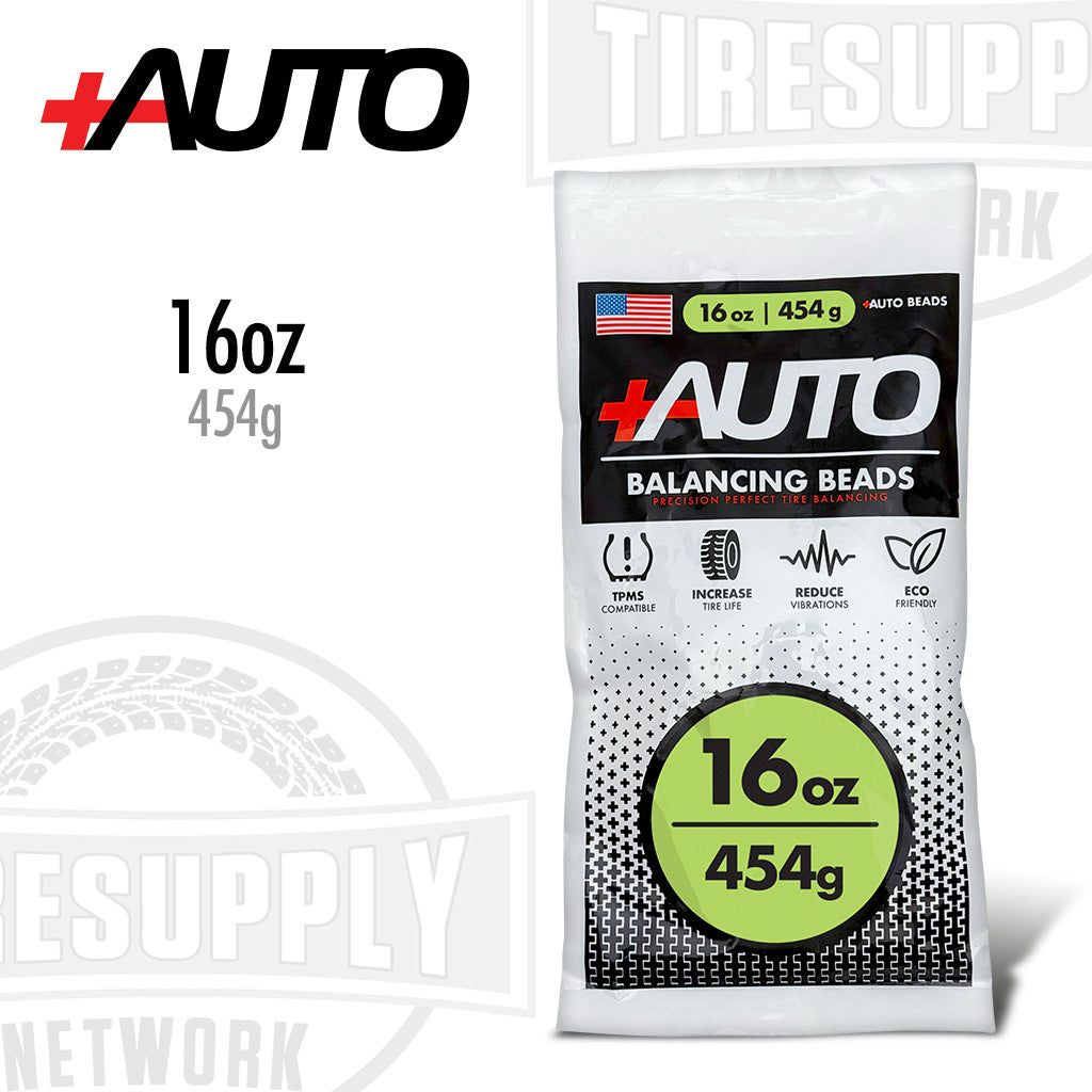 +AUTO | 16 oz Tire Balancing Beads, Drop-In Bag with Valve Cap & Valve Core (PA-BB16)