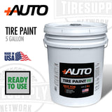 +AUTO | Tire Paint- 5 Gallon - Choose Ready to Use or Concentrate (PA-TP5)
