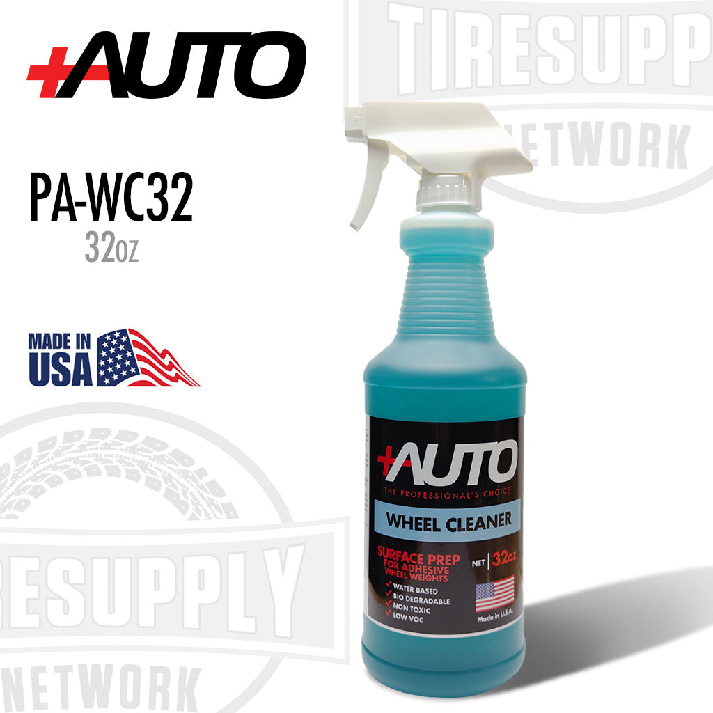 +AUTO | Water-Based Wheel Cleaner for Adhesive Wheel Weights - 32 oz Bottle (PA-WC32)