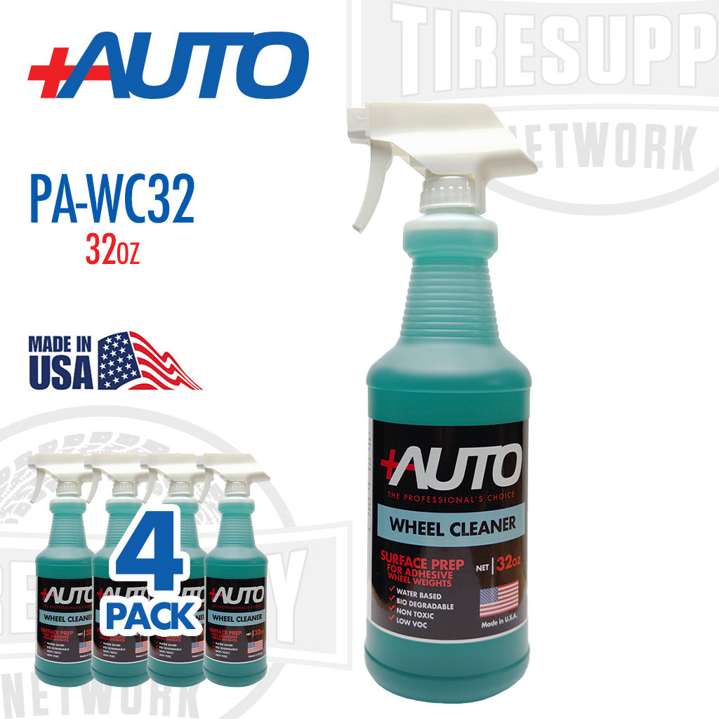 +Auto | Water-Based Wheel Cleaner for Adhesive Wheel Weights - 32 oz. Bottle (PA-WC32)