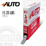 +AUTO PP25R11S720 | Steel 1/4 oz Stick-On Adhesive Tape Wheel Weight - 11.25 lbs | 720 pcs | Silver