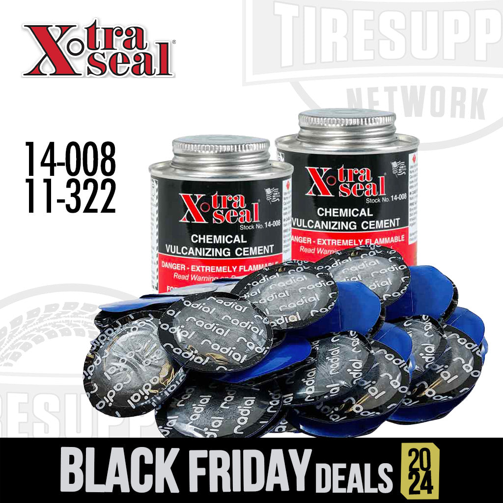 Xtra Seal | Promo Pack - 2 cans of Cement (14-008) and 100 Medium Round Universal Radial Patches (11-322)