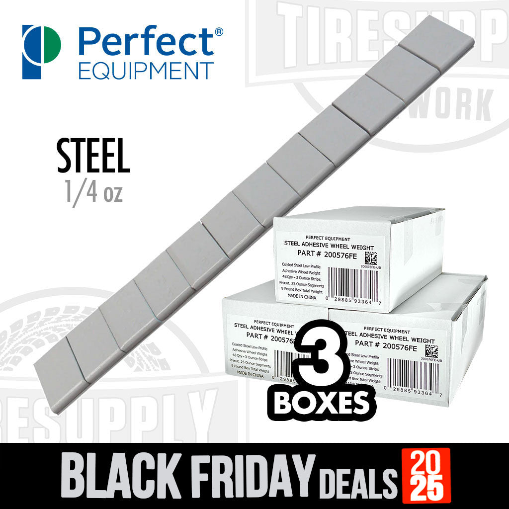 Perfect Equipment | 3-Pack Steel 1/4 oz Low Profile Stick-On Adhesive Tape Weights (200576FE)