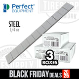 Perfect Equipment | 3-Pack Steel 1/4 oz Low Profile Stick-On Adhesive Tape Weights (200576FE)