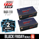 Rema | 2-Pack Radial Tire Patch Repair Unit - 2"x 2.75" (RAD-110)