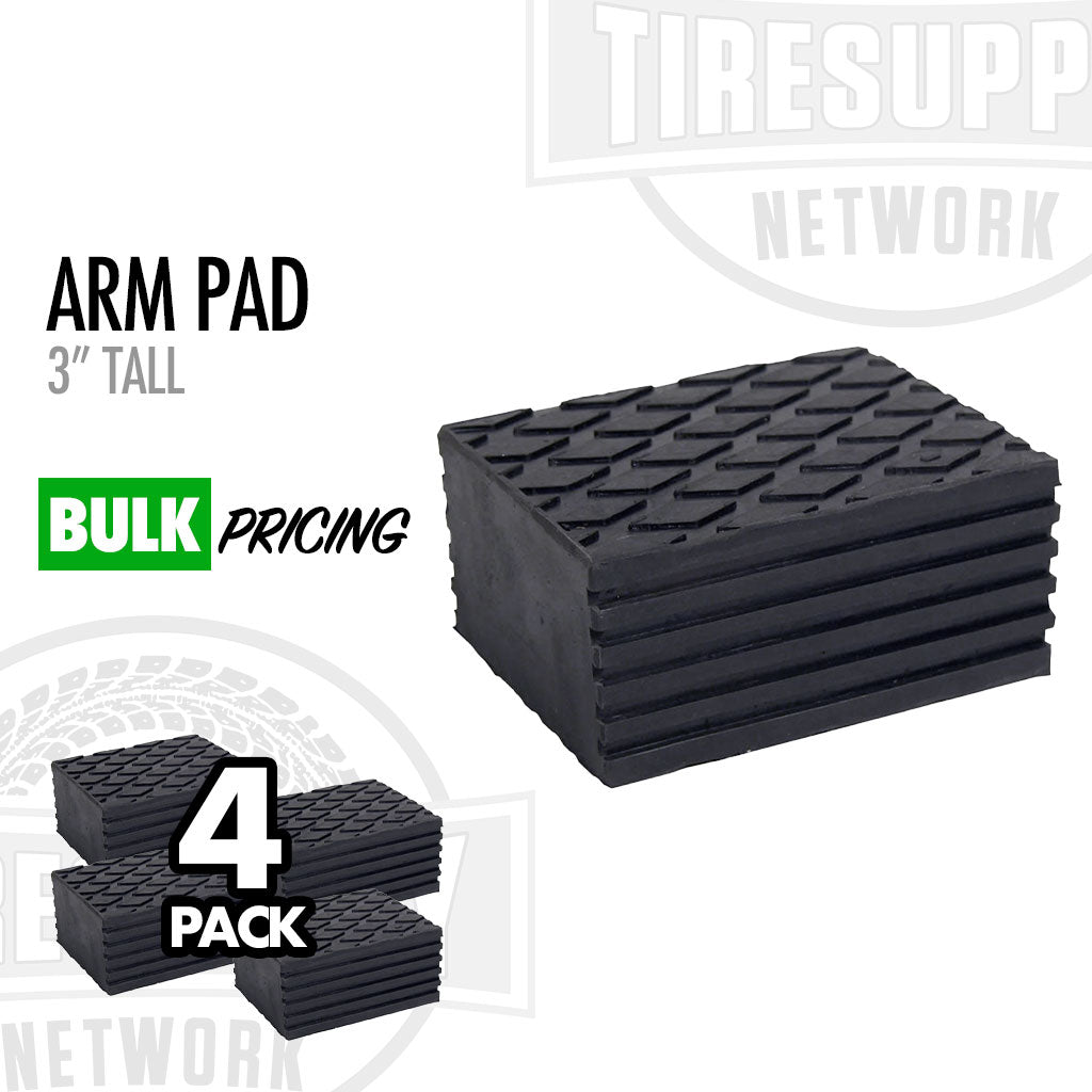 3&quot; Tall - Rubber Arm Adapter for Rotary Lifts (BH-9756-87)