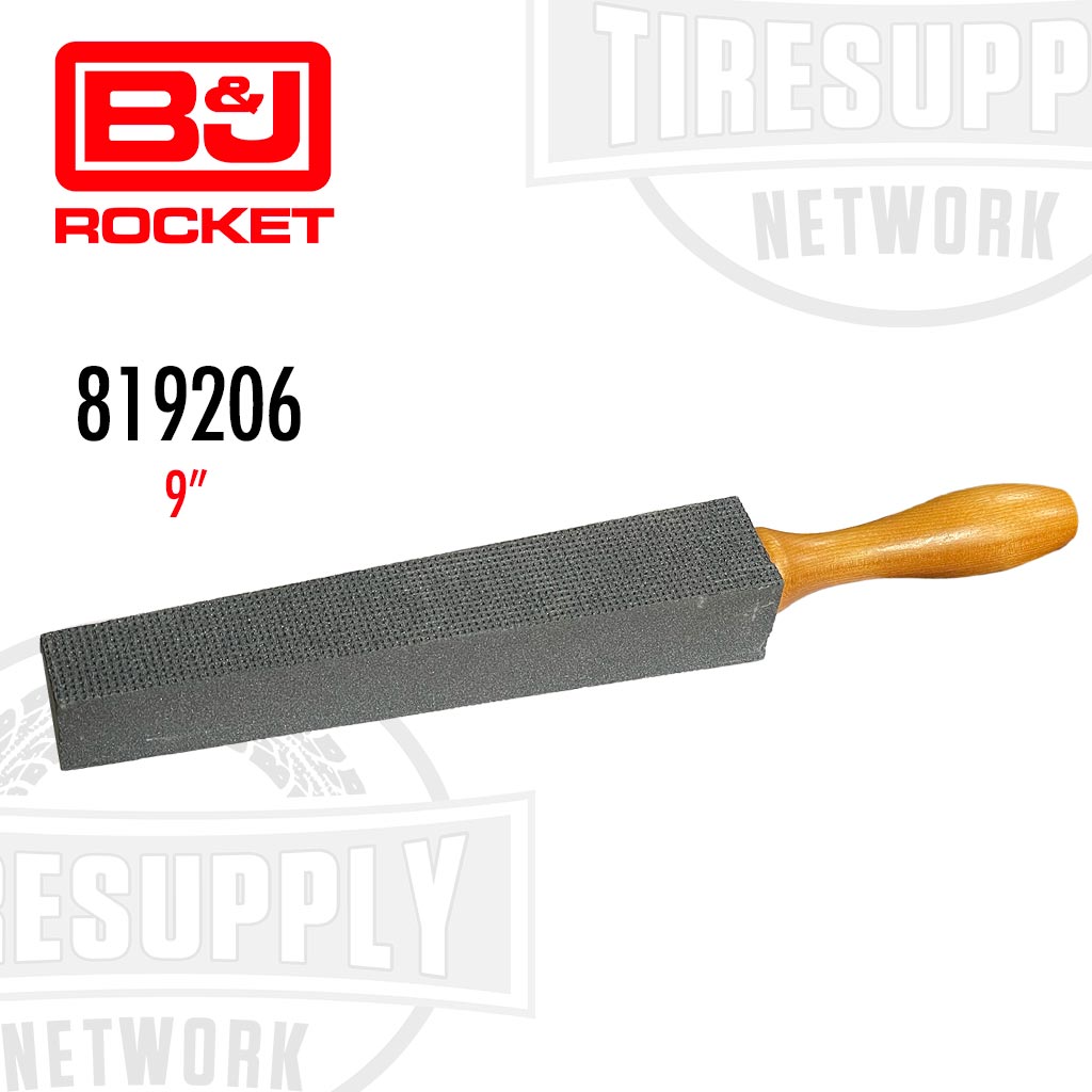 B&amp;J Rocket | Hand Resharpening Stone 9&quot; with 4.75&quot; Wood Handle  (BJ819206)