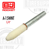 B&J Rocket | White Pencil Stone Non Tapered 1/4" (A-15WNT)