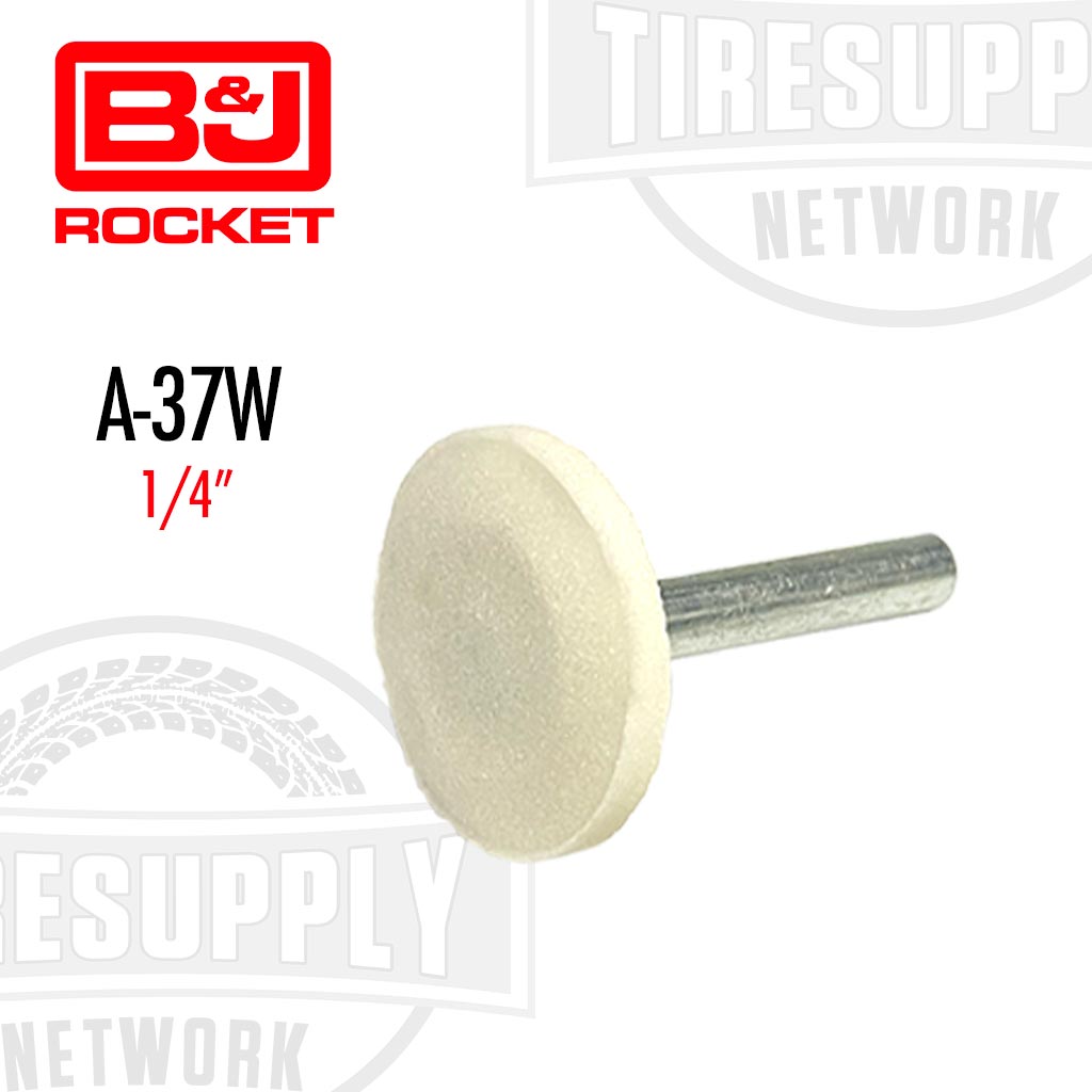 B&amp;J Rocket | White Buffing Stone 1/4&quot; (A-37W)