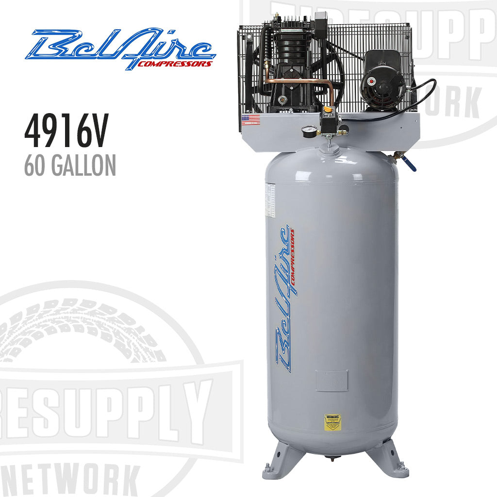 BelAire | 60 Gallon Electric Air Compressor - 1PH, 5HP - Vertical (4916V)