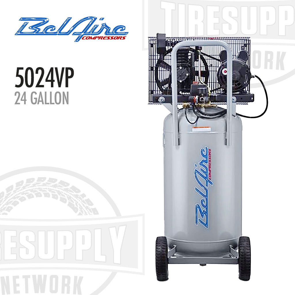 BelAire | 24 Gallon Portable Electric Air Compressor - 1PH, 2HP - Vertical (5024VP)