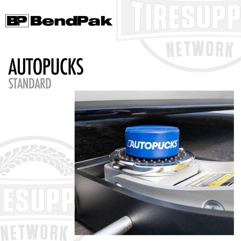 BendPak | AutoPucks Universal Car Jack Pad Rubber Pucks, Standard, Slotted, Set of 4 (5216328)