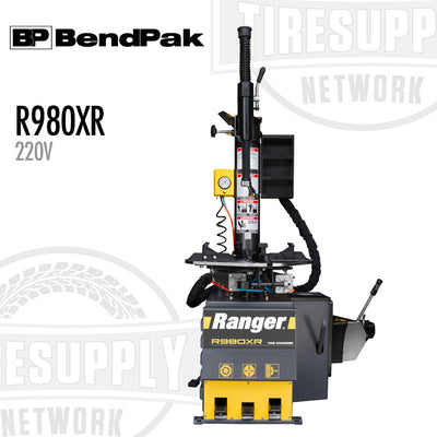 BendPak R980XR tire changer on a white background with visible branding.