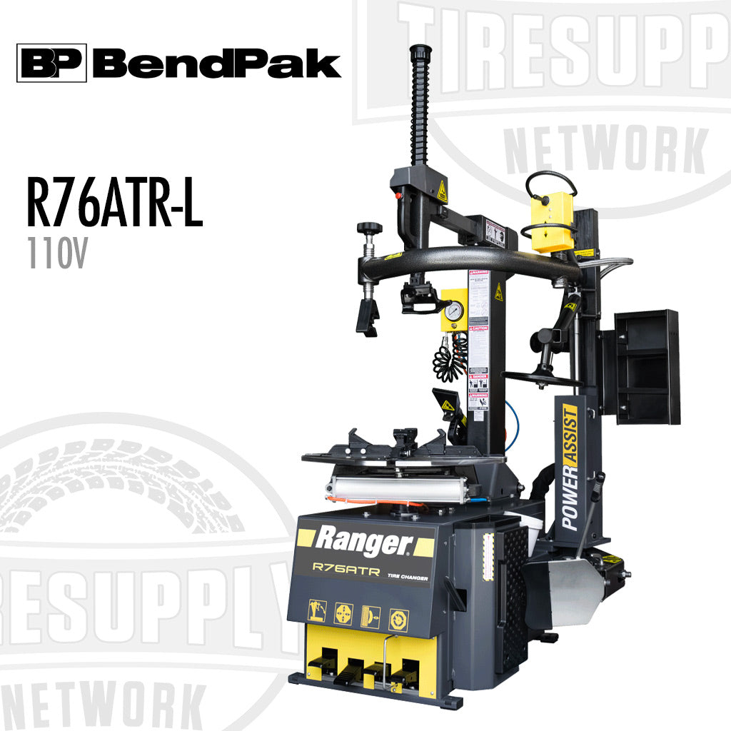 BendPak | Ranger R76ATR-L Tilt-Back Single Assist Right-Tower Tire Changer, 30″ Capacity, Low-Voltage (5140167)
