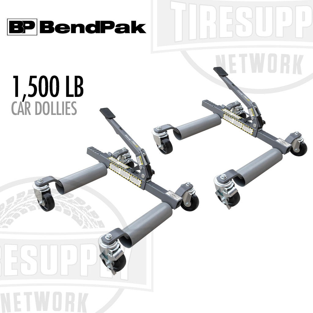Two car dollies with 'BP BendPak' branding on a white background. 5150079