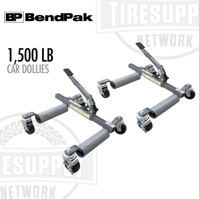 Two car dollies with 'BP BendPak' branding on a white background. 5150079