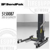 BendPak | RWS-200WL Rechargeable Portable Wheel Lift, 200 lb Capacity, Lithium-Ion Power (5150087)