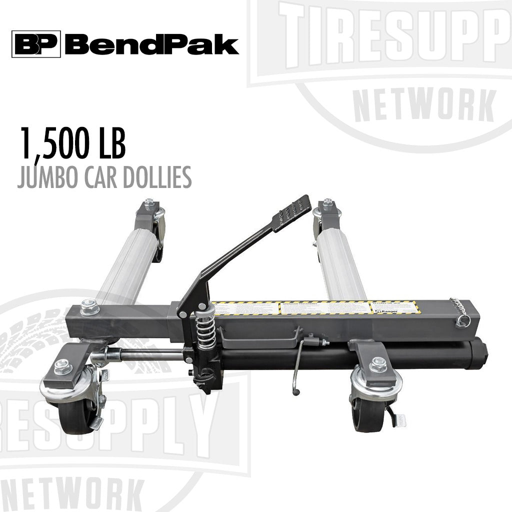 BendPak Ranger RCD-1500EX | Jumbo GoCart Car Dollies, Set of 2, 1500-lb Capacity