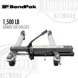 BendPak Ranger RCD-1500EX | Jumbo GoCart Car Dollies, Set of 2, 1500-lb Capacity