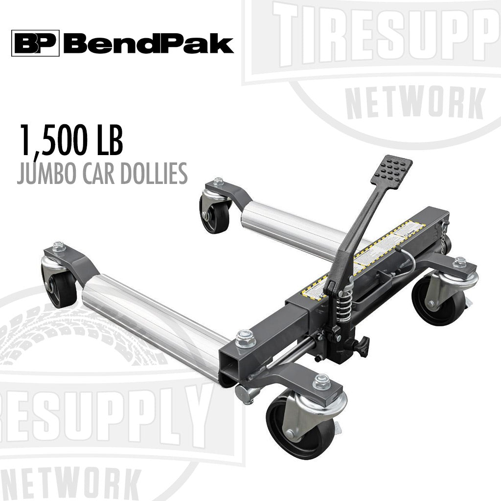 BendPak Ranger RCD-1500EX | Jumbo GoCart Car Dollies, Set of 2, 1500-lb Capacity