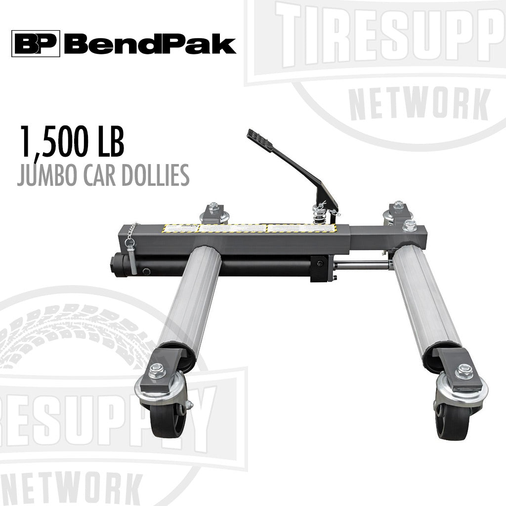 BendPak Ranger RCD-1500EX | Jumbo GoCart Car Dollies, Set of 2, 1500-lb Capacity