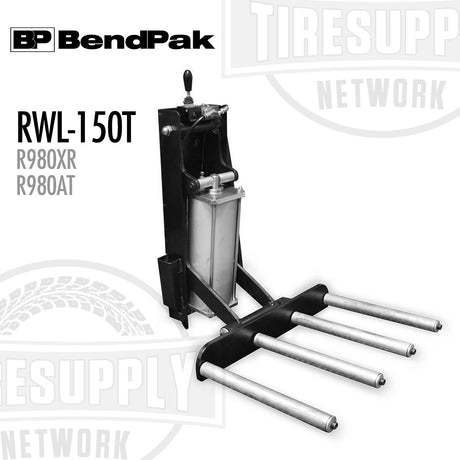BendPak RWL-150T tire changer on a white background with branding text. 5150355